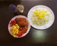 اینم شام من وهمسرم شامی گوشت