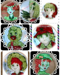 تزیین سالاد شیرازی