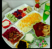 قیمه پلوزعفرانی شام