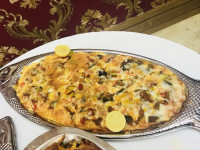 پیتزای گوشت و قارچ من