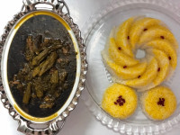 خورش بامیه با سبزی