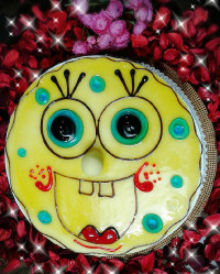 کیک تولدگل پسرمن