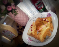 اسنک سیب زمینی و قارچ و پنیر