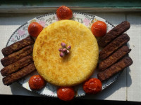 کته با کباب لقمه ای