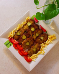 کتلت قارچ با گوشت