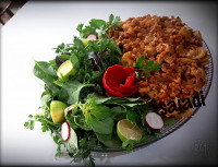 خوراک گوشت و قارچ