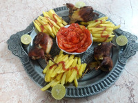 خوراک بلدرچین در فر