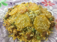 شوید نخود پلو