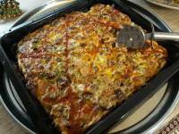 پیتزا سوسیس وقارچ