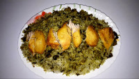 باقالی پلو . جاتون سبز .