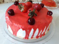 کیک تولد عطاجونم با دستپخت خودم