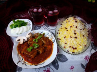 رولت مرغ و قارچ مخصوص