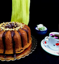کیک نسکافه گردو ایی