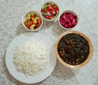 قورمه سبزی ناهار امروز