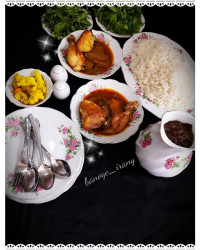 خوراک مرغ وبادمجان