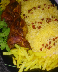 خوراک بلدرچین در فر
