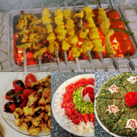 جوجه کباب زغالی