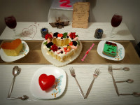 میز دومین سالگرد ازدواجمون