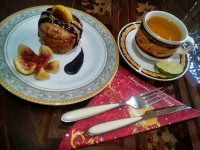 کیک فنجونی گردویی