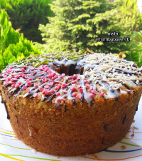 کیک هویج و گردو بدون فر