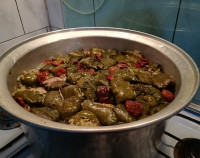 دلمه برگ، کلم، گوجه، وفلفل