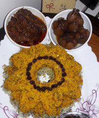 شویدباقالی پلوباگوشت تقدیم شماخوبان