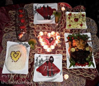 میزشام سالگردبیست ویکمین سالگردازدواجمون