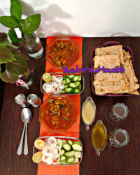 خوراک لوبیا و قارچ