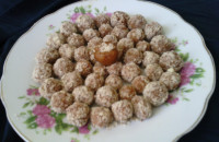 حلوا توپی هویج و بیسکوییت