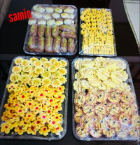 شیرینیهای سفارشی من برای عید با تلاش چندروزه من و دوتا از دوستای گلم .عید همتون مبارک .