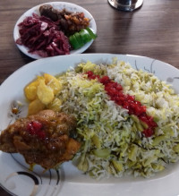 باقالی پلو وماهیچه