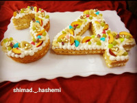 کیک عدد سی و چهار