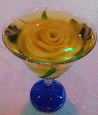 ژله گل رز سیب