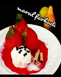 نوشیدنی هندوانه و گلابی