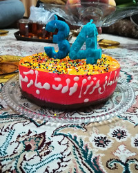 چیز کیک. کیک تولد مادرم