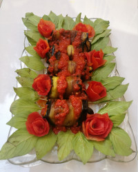 رولت گوشت و بادمجان