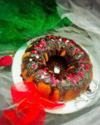 کیک موزی شکلاتی