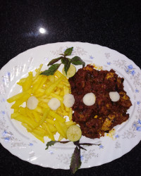 خوراک مرغ تند آتیشی