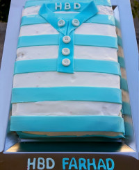 کیک مردونه کیک ترکیبی فوندانت و خامه