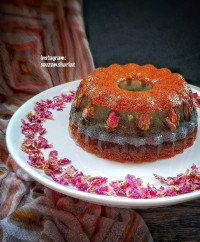 ژله خاکشیر و تخم شربتی