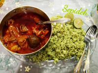 اینم آبگوشت با شویدپلو نهارامروز ما 1397/6/8