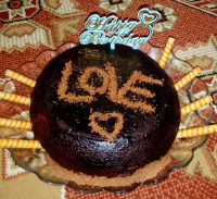 کیک تولد برای همسرم و پدرم