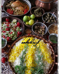 مسماء مرغ و بادمجون