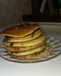 پنکیک خودم پز عالی شده بود ??