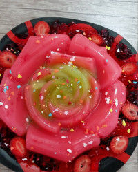 ژله رز خوشگل و خوشمزه من