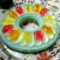 ژله ماست و خامه