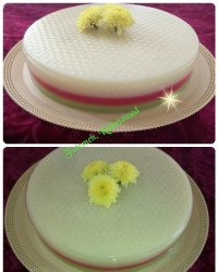 روکش کردن کیک با ژله بستنی