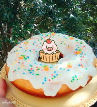 کیک نارگیلی با روکش کرم نارگیلی