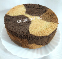 کیک شیفون سه رنگ