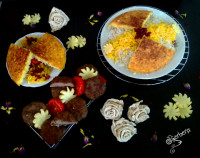 کباب تابه ای با برنج